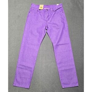 Levi's 501 Purple Jeans Middy Straight Fit Responsibly Made Denim Pants